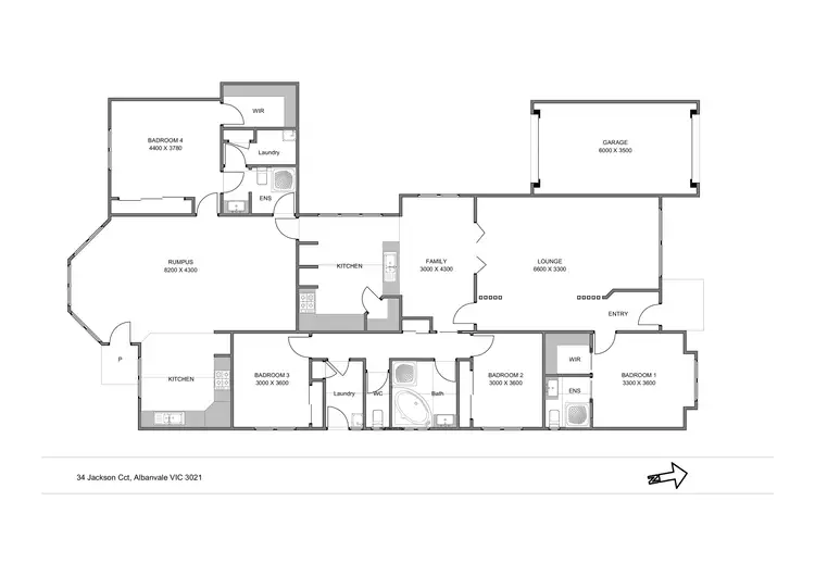 Floorplan of Homely house listing, 34 Jackson Circuit, Albanvale VIC 3021