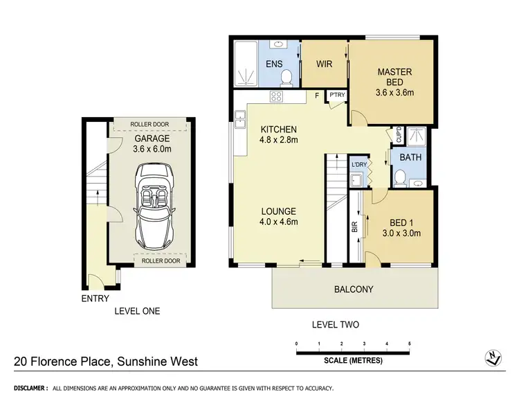 Floorplan of Homely townhouse listing, 20 Florence Place, Sunshine West VIC 3020