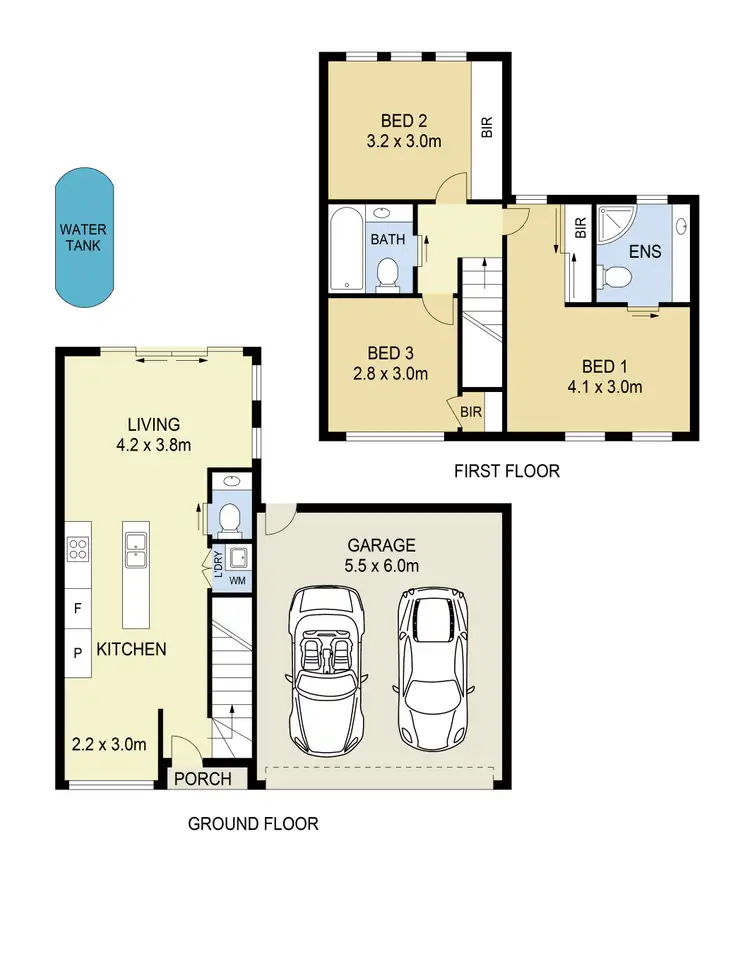 Floorplan of Homely townhouse listing, 4/537 Melton Highway, Sydenham VIC 3037