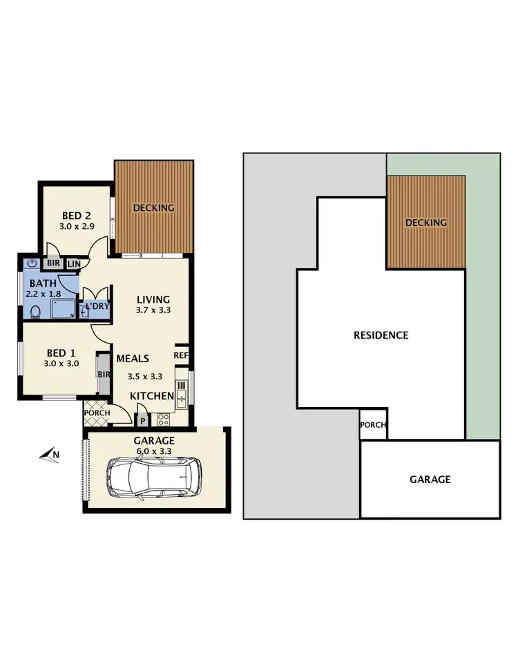 Floorplan of Homely unit listing, 4/5 Crabtree Court, Reservoir VIC 3073