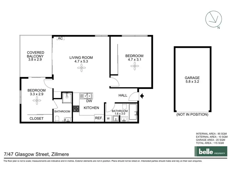 Floorplan of Homely apartment listing, 7/47 Glasgow Street, Zillmere QLD 4034