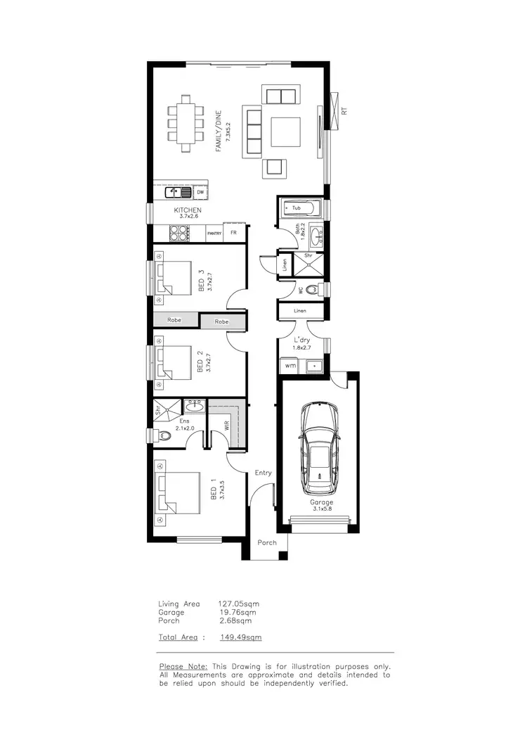 Floorplan of Homely house listing, 79B Haydown Road, Elizabeth Grove SA 5112