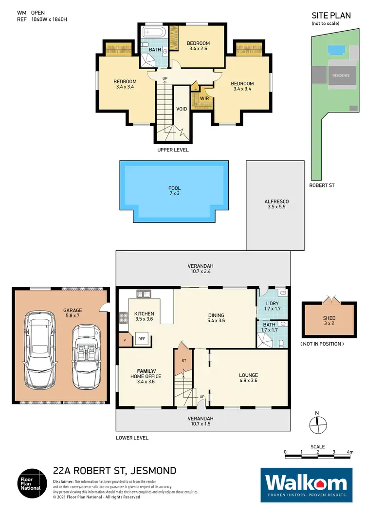Floorplan of Homely house listing, 22A Robert Street, Jesmond NSW 2299