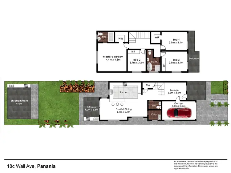 Floorplan of Homely semi-detached listing, 18c Wall Avenue, Panania NSW 2213
