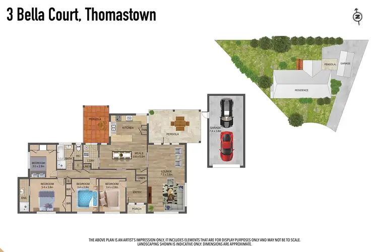 Floorplan of Homely house listing, 3 Bella Court, Thomastown VIC 3074