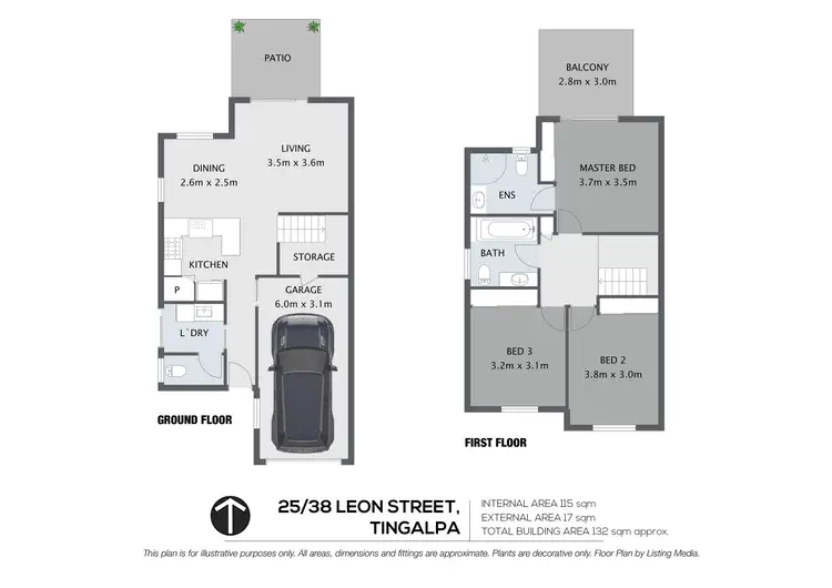 Floorplan of Homely townhouse listing, 25/38 Leon Street, Tingalpa QLD 4173