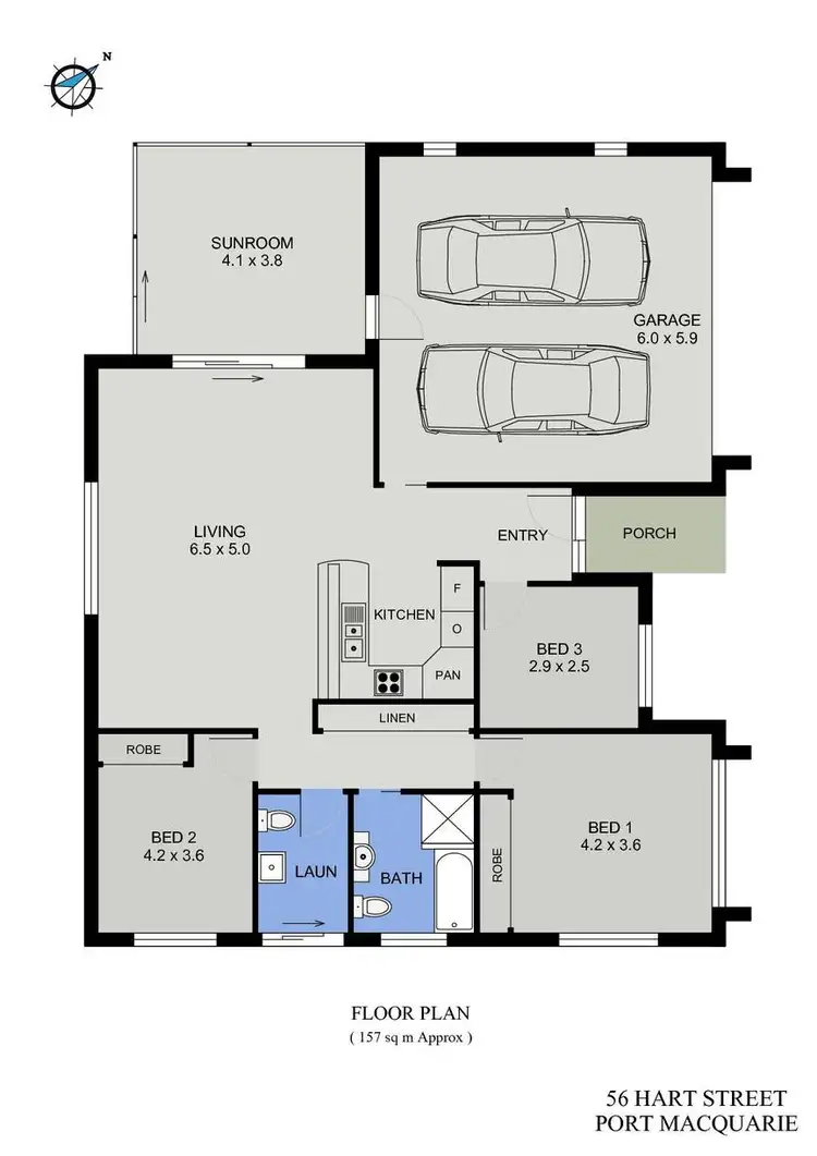Floorplan of Homely house listing, 56 Hart Street, Port Macquarie NSW 2444