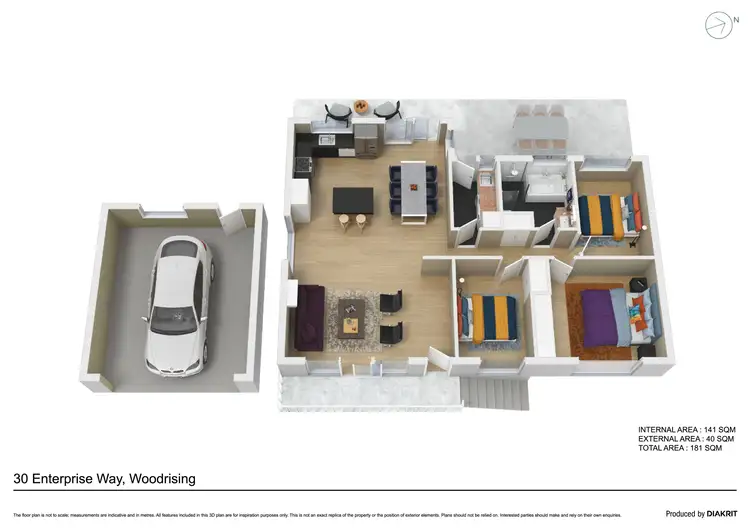 Floorplan of Homely house listing, 30 Enterprise Way, Woodrising NSW 2284