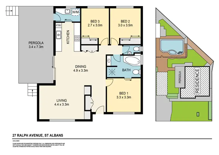 Floorplan of Homely house listing, 27 Ralph Avenue, St Albans VIC 3021