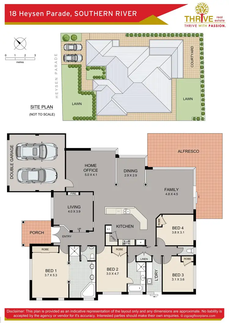 Floorplan of Homely house listing, 18 Heysen Parade, Southern River WA 6110