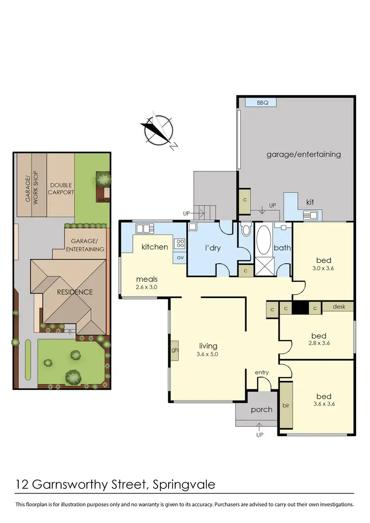 Floorplan of Homely house listing, 12 Garnsworthy Street, Springvale VIC 3171
