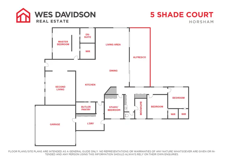 Floorplan of Homely house listing, 5 Shade Court, Horsham VIC 3400