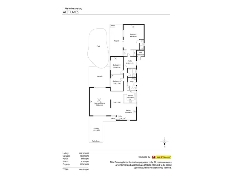 Floorplan of Homely house listing, 11 Maramba Ave, West Lakes SA 5021