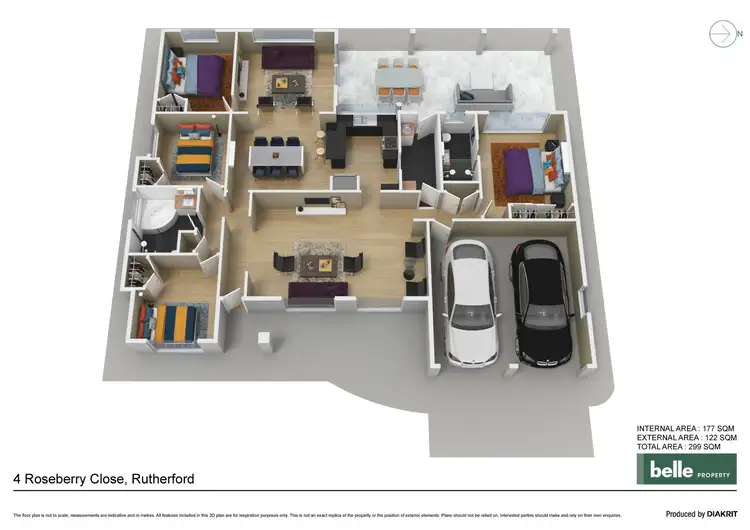 Floorplan of Homely house listing, 4 Roseberry Close, Rutherford NSW 2320