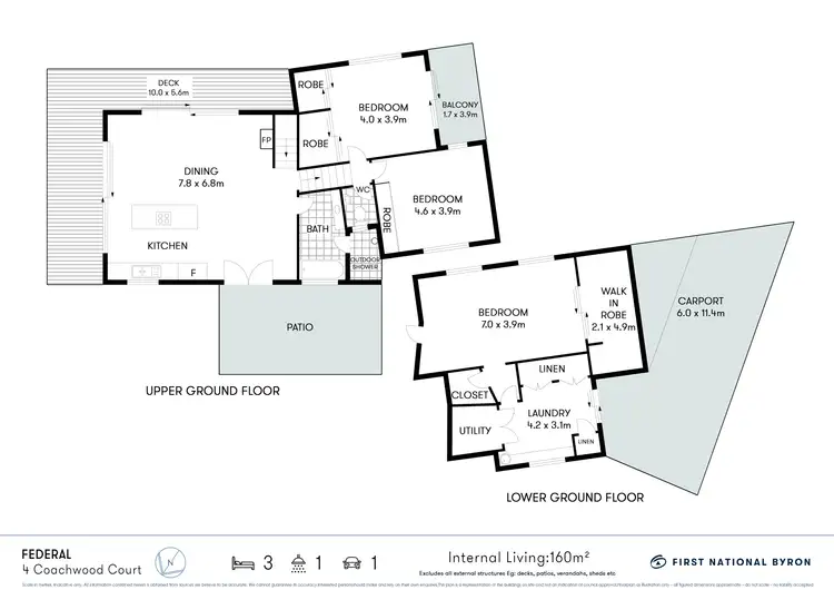Floorplan of Homely house listing, 4 Coachwood Court, Federal NSW 2480