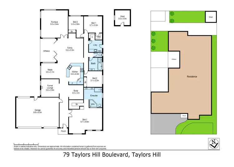 Floorplan of Homely house listing, 79 Taylors Hill Boulevard, Taylors Hill VIC 3037