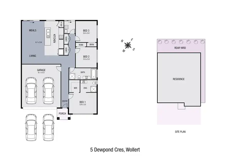 Floorplan of Homely house listing, 5 Dewpond Crescent, Wollert VIC 3750