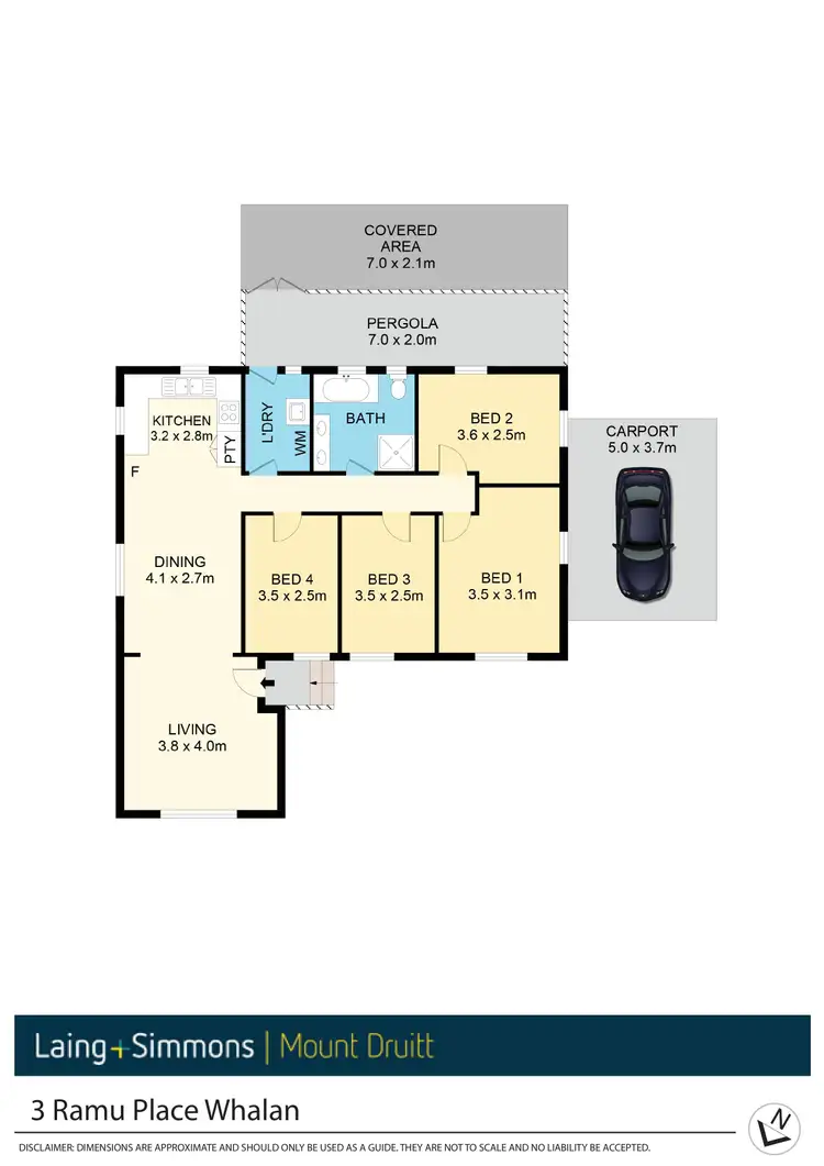 Floorplan of Homely house listing, 3 Ramu Place, Whalan NSW 2770