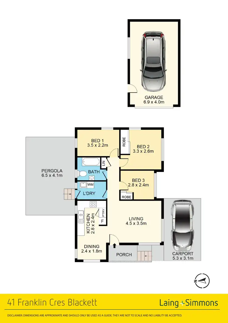 Floorplan of Homely house listing, 41 Franklin Crescent, Blackett NSW 2770