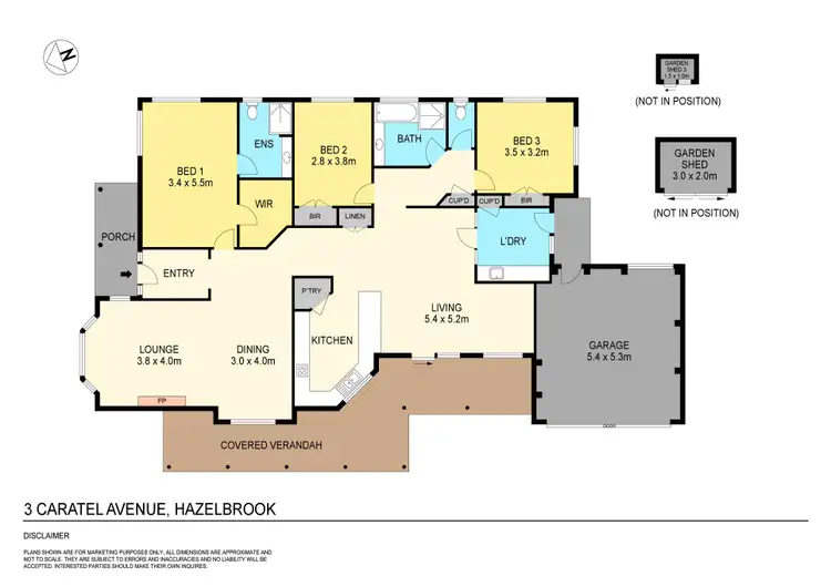 Floorplan of Homely house listing, 3 Caratel Avenue, Hazelbrook NSW 2779
