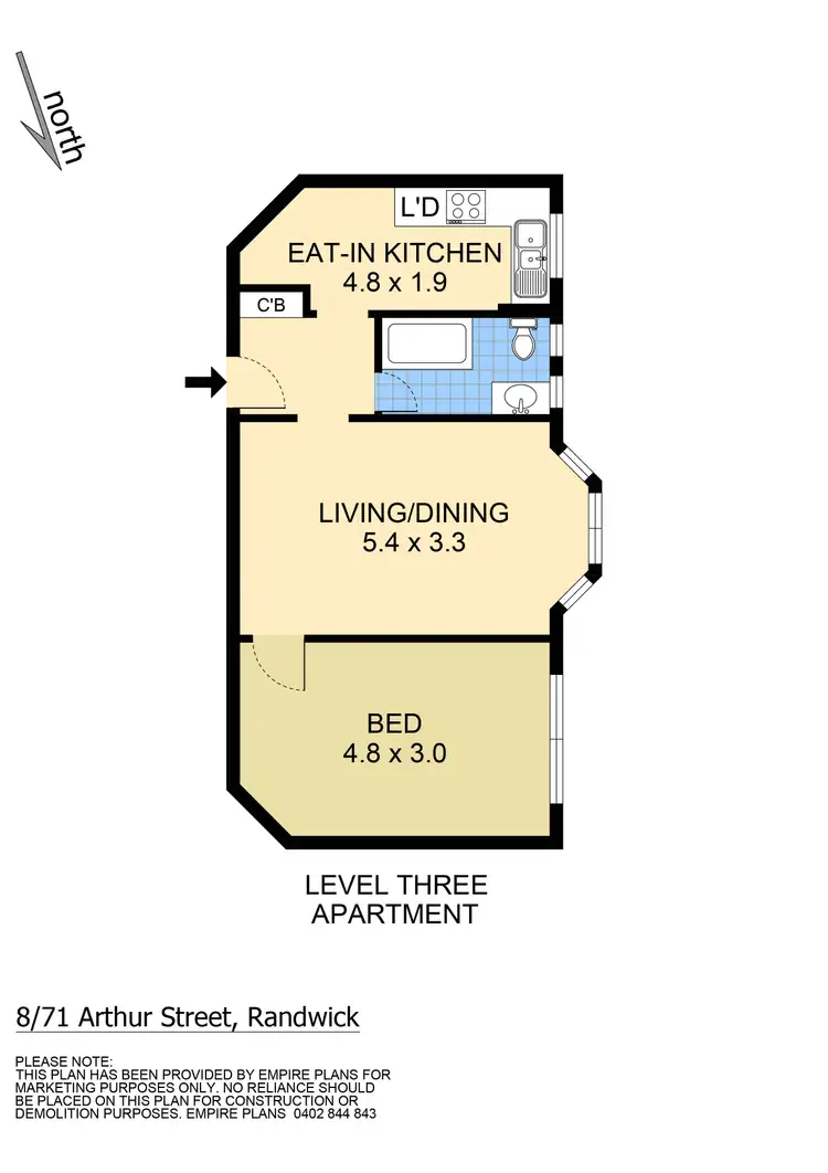 Floorplan of Homely apartment listing, 8/71 Arthur Street, Randwick NSW 2031