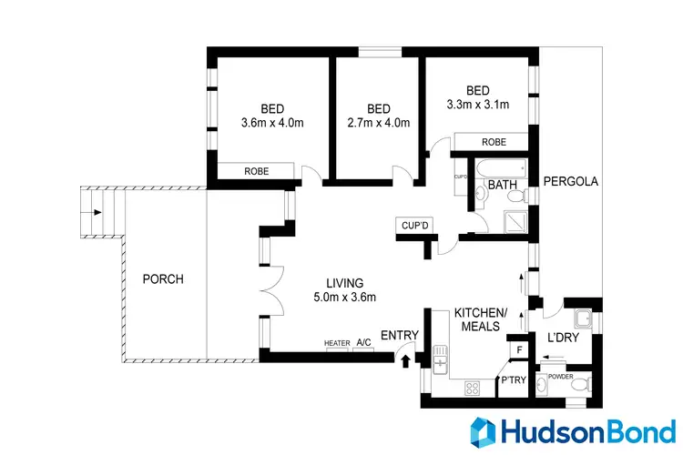 Floorplan of Homely unit listing, 1/116 Rooks Road, Nunawading VIC 3131