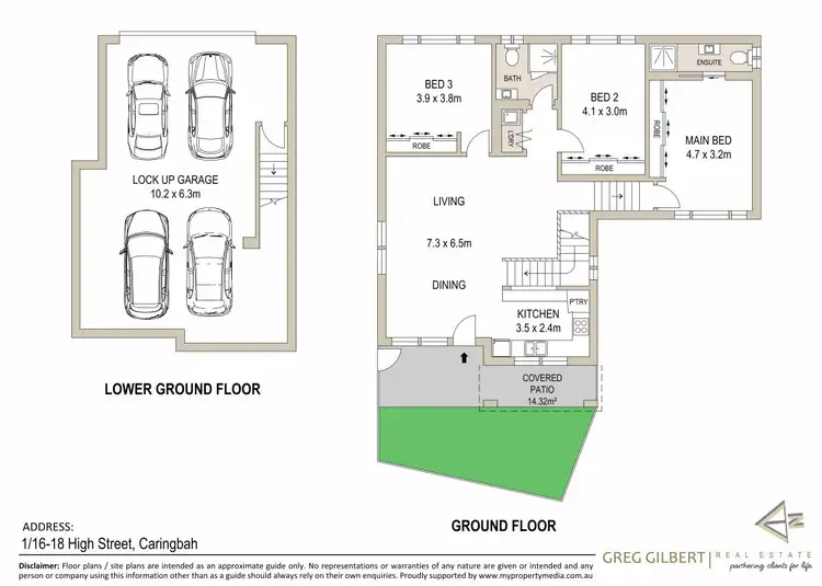 Floorplan of Homely villa listing, 1/16-18 High Street, Caringbah NSW 2229