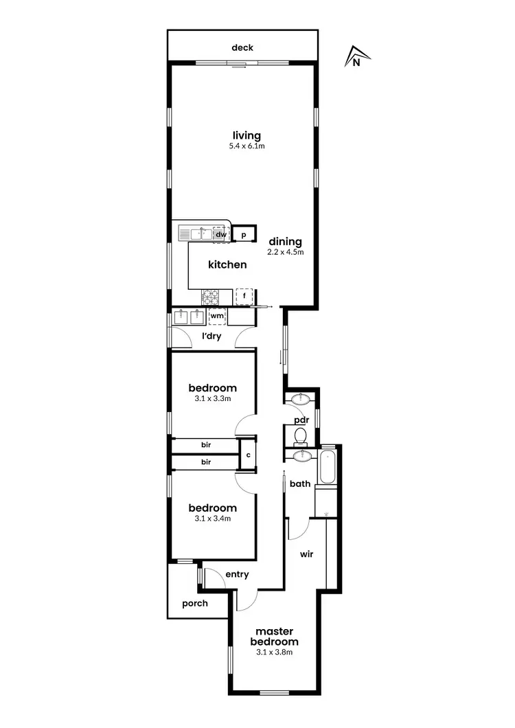 Floorplan of Homely house listing, 6 Railway Place, Williamstown VIC 3016