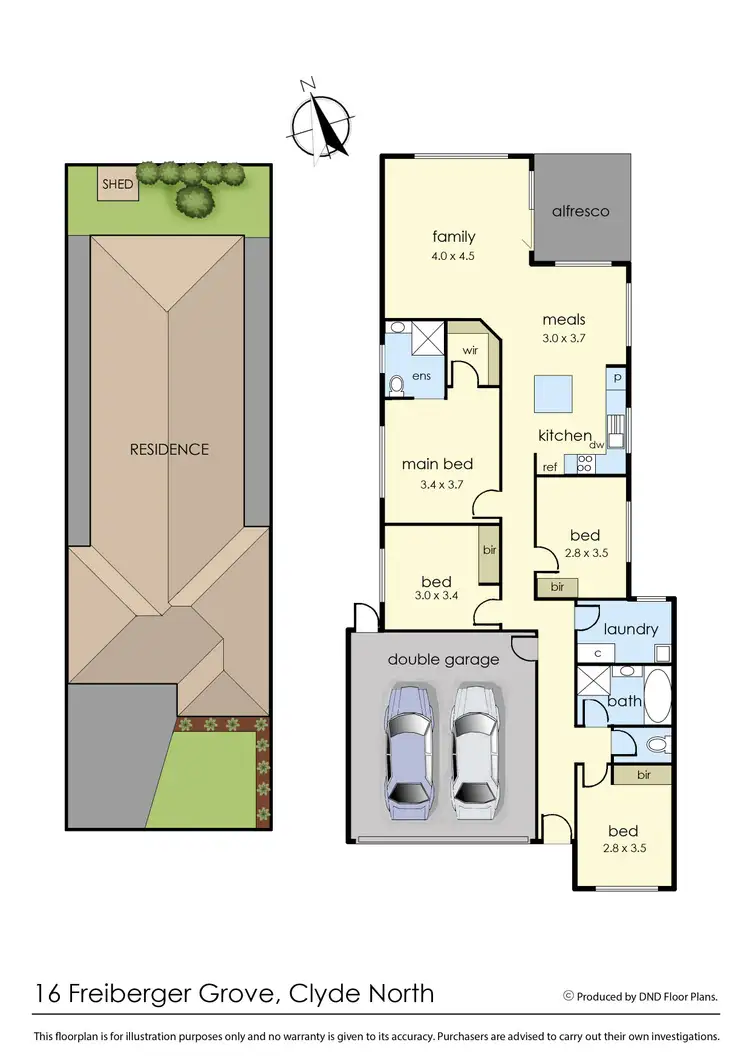 Floorplan of Homely house listing, 16 Freiberger Grove, Clyde North VIC 3978