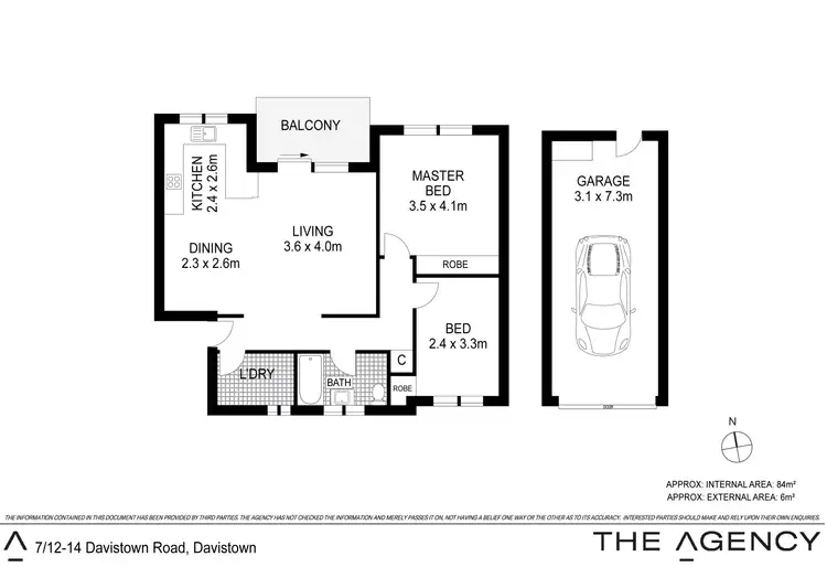 Floorplan of Homely unit listing, 7/12-14 Davistown Road, Davistown NSW 2251