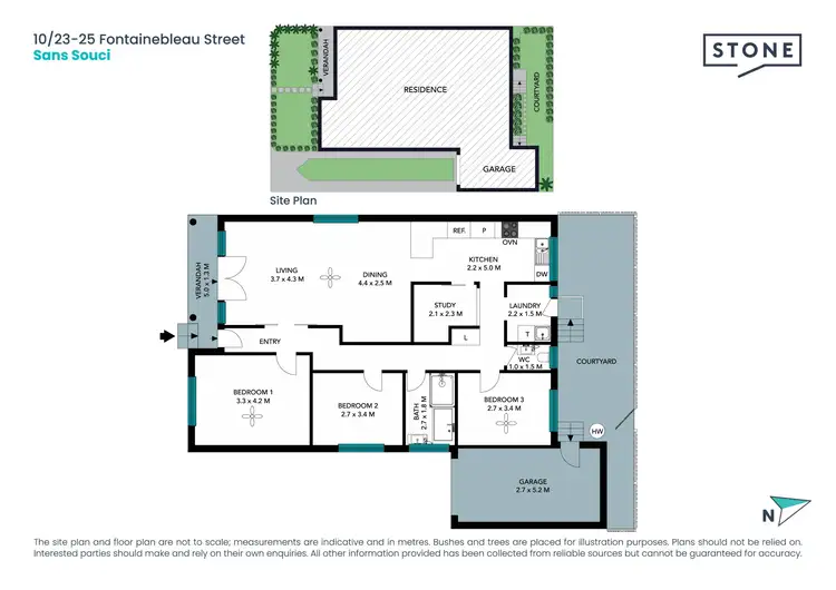 Floorplan of Homely villa listing, 10/23-25 Fontainebleau Street, Sans Souci NSW 2219