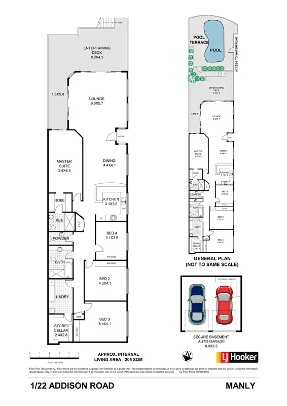 Floorplan of Homely apartment listing, 1/22 Addison Road, Manly NSW 2095