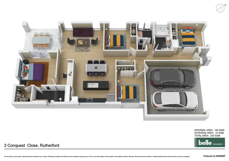Floorplan of Homely house listing, 3 Conquest Close, Rutherford NSW 2320