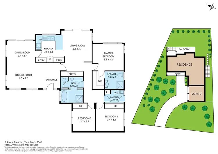 Floorplan of Homely house listing, 2 Acacia Crescent, Tura Beach NSW 2548