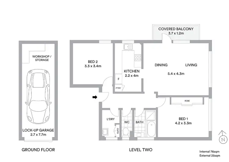 Floorplan of Homely apartment listing, 4/19-21 Nerang Road, Cronulla NSW 2230
