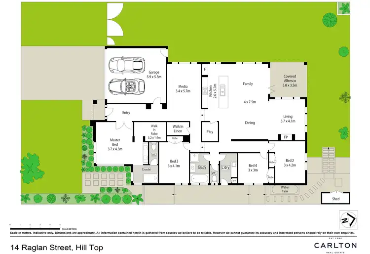 Floorplan of Homely house listing, 14 Raglan Street, Hill Top NSW 2575