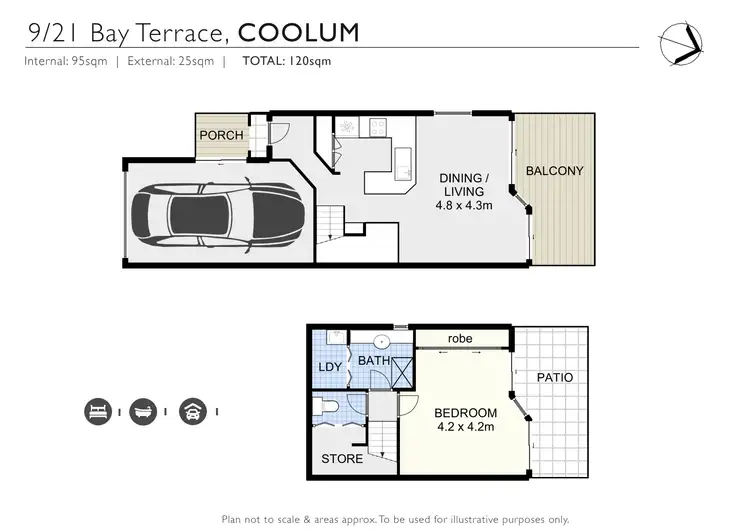 Floorplan of Homely unit listing, 9/21 Bay Terrace, Coolum Beach QLD 4573
