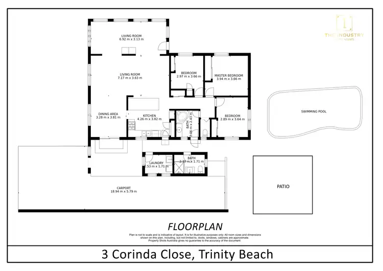 Floorplan of Homely house listing, 3 Corinda Close, Trinity Beach QLD 4879