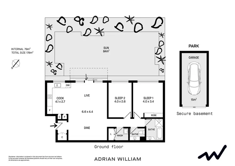 Floorplan of Homely apartment listing, 8/213-221 Bridge Road, Glebe NSW 2037