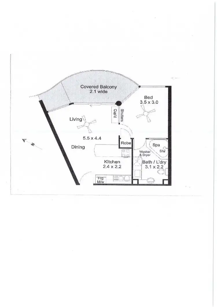 Floorplan of Homely apartment listing, 23/210 Surf Parade, Surfers Paradise QLD 4217
