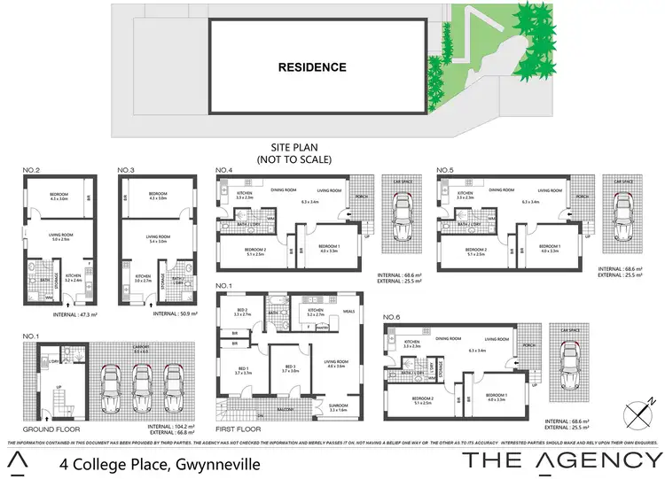 Floorplan of Homely block of units listing, 1-6/4 College Place, Gwynneville NSW 2500