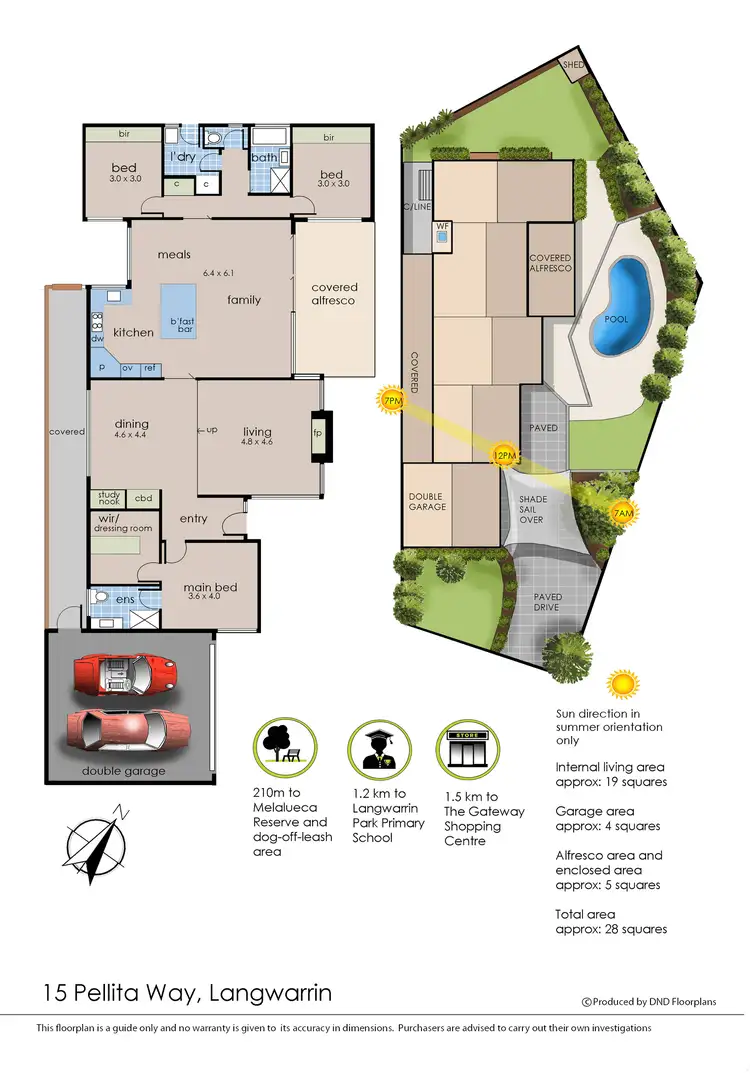 Floorplan of Homely house listing, 15 Pellita Way, Langwarrin VIC 3910