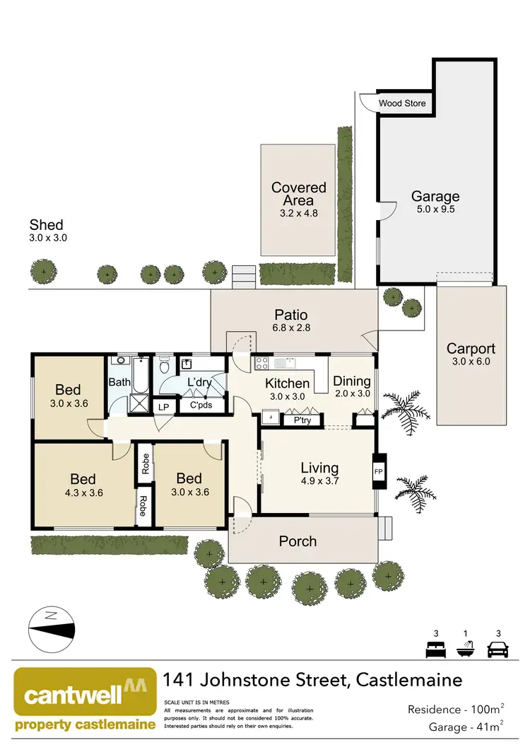 Floorplan of Homely house listing, 141 Johnstone Street, Castlemaine VIC 3450
