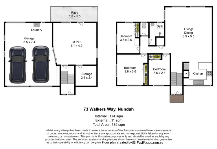 Floorplan of Homely house listing, 73 Walkers Way, Nundah QLD 4012