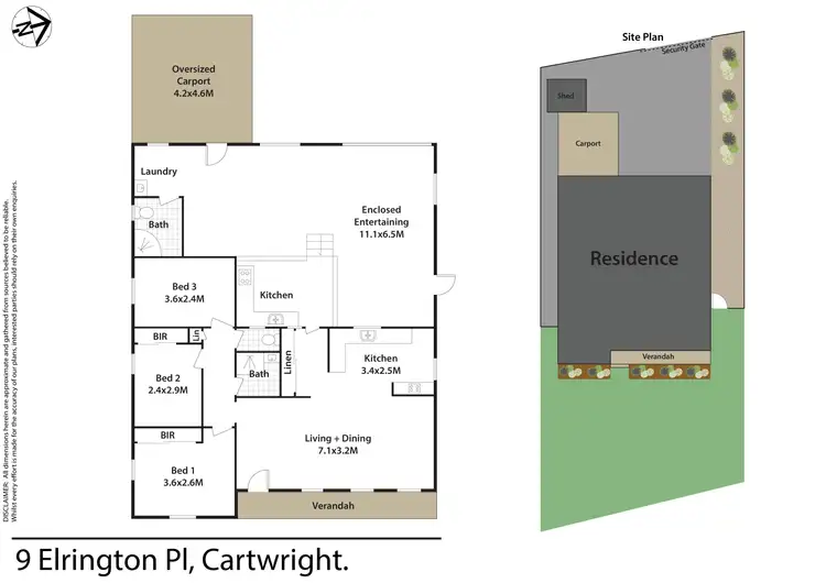 Floorplan of Homely house listing, 9 Elrington Place, Cartwright NSW 2168