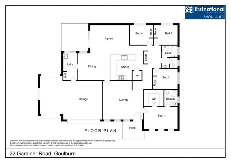 Floorplan of Homely house listing, 22 Gardiner Road, Goulburn NSW 2580