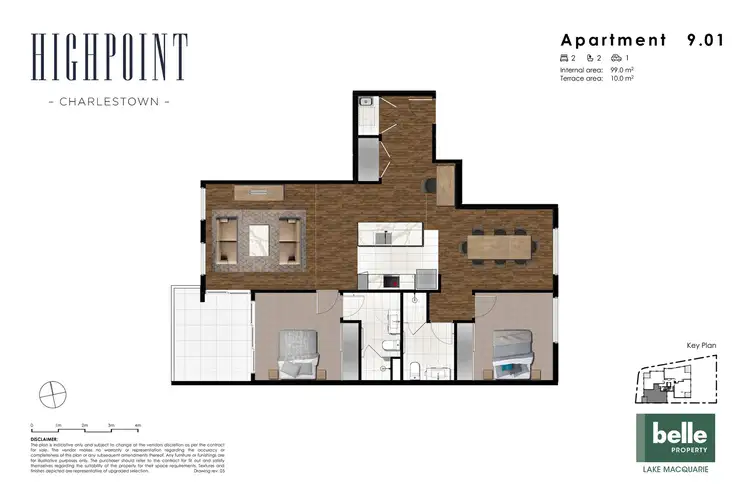 Floorplan of Homely apartment listing, 1401/2 Charles Street, Charlestown NSW 2290