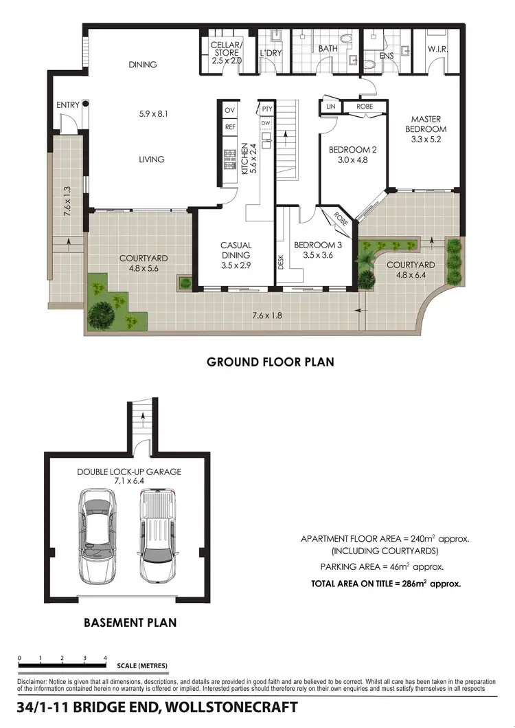 Floorplan of Homely apartment listing, 34/1-11 Bridge End, Wollstonecraft NSW 2065
