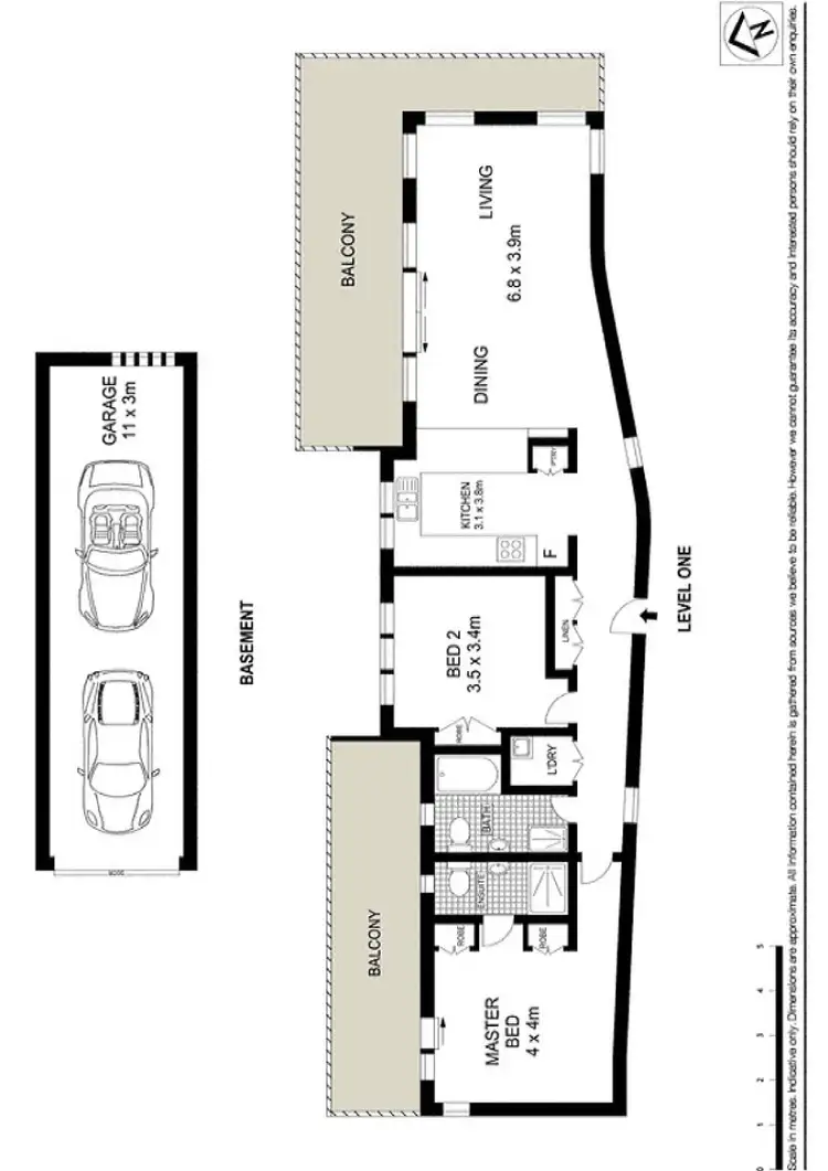 Floorplan of Homely apartment listing, 6/17-19 Prince Street, Cronulla NSW 2230