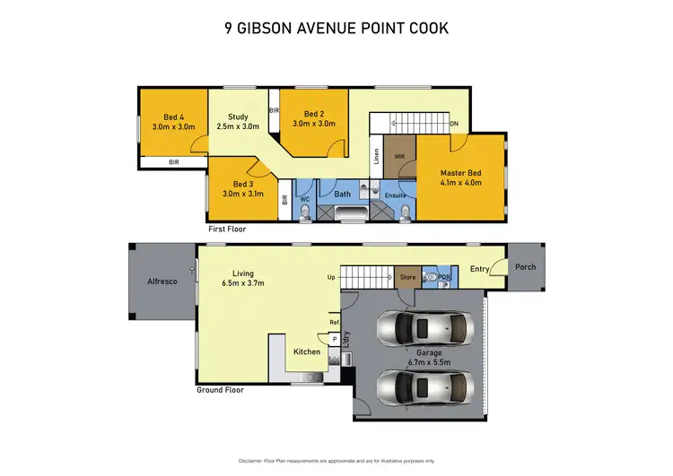 Floorplan of Homely house listing, 9 Gibson Avenue, Point Cook VIC 3030